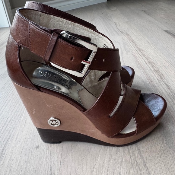 Michael Kors Shoes with Buckle Closure, Size 6 in Brown - Picture 1 of 4